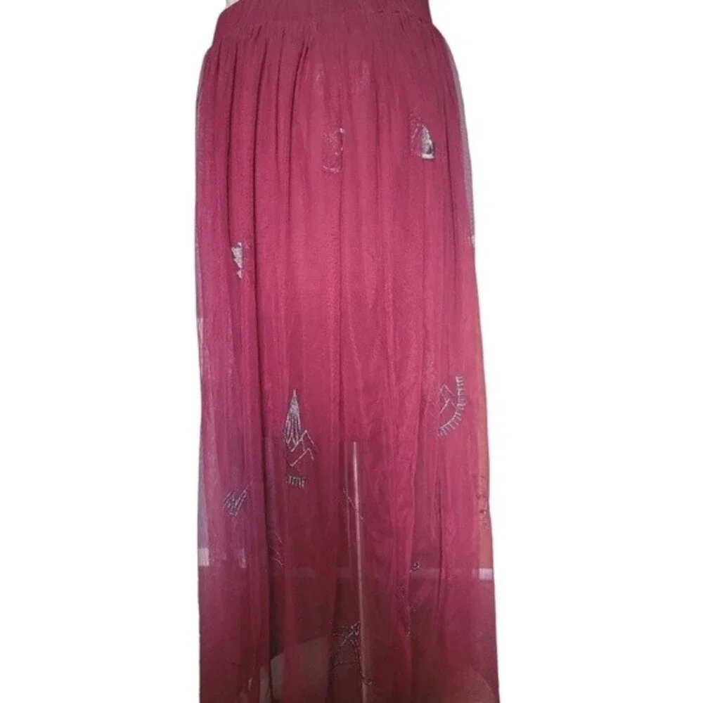 Bongo Astrology Tulle Midi Skirt - S